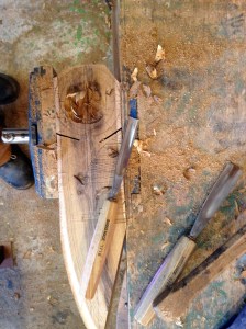 Spoon 3 carved by Tom at 3 restorers - Hitchin