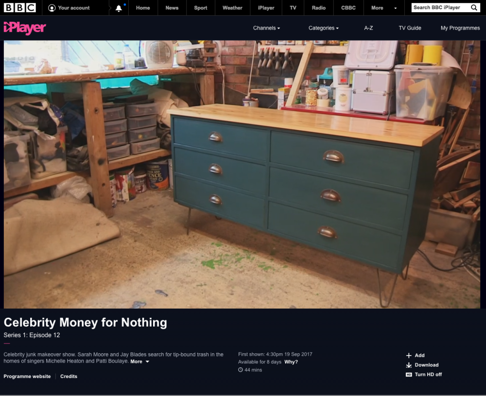 'After' shot of Money For Nothing project restored by Tom & Johnny at the 3 restorers workshop